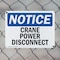 Signmission Crane Power Disconnect, 14 in W x Rectangle, Plastic OS-2PACK-NS-P-1014-L-15378 - alternate 3
